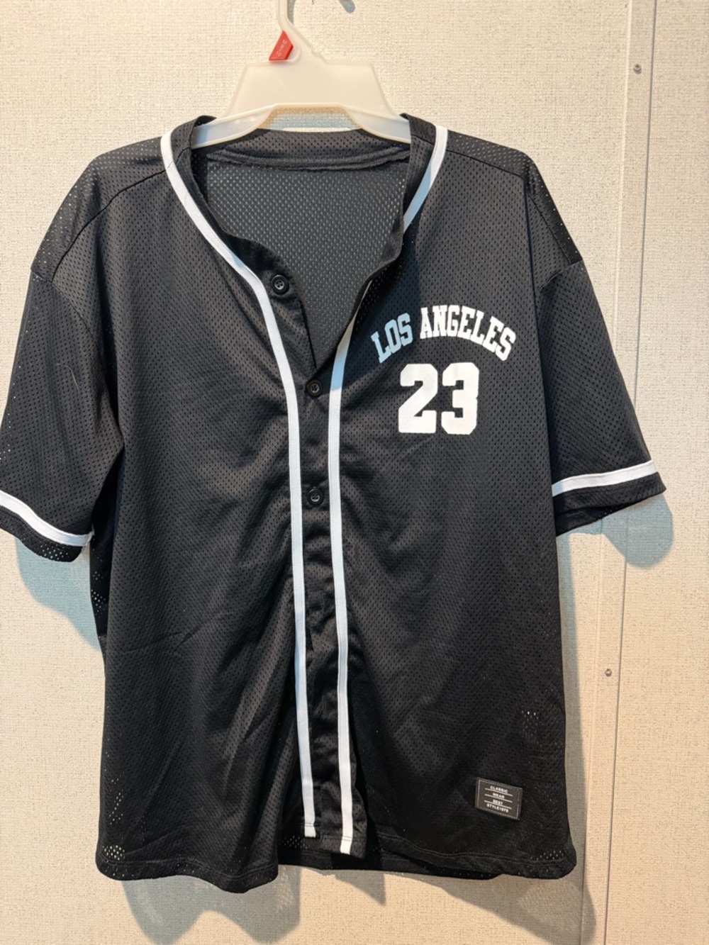 Black Los Angeles 23 Baseball with White Trim